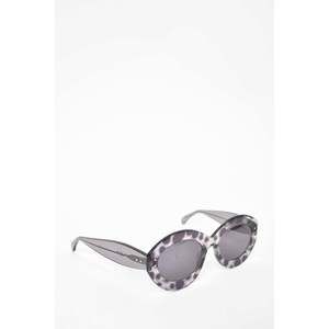 Alaia Grey Leopard Acrylic Sunglasses